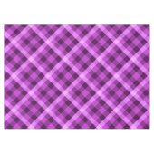 Elegante Orchidee Paarse Plaid Medium Tafelkleed (Voorkant (Horizontaal))