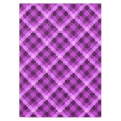 Elegante Orchidee Paarse Plaid Medium Tafelkleed (Voorkant)
