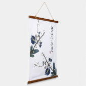Elegante Orchideeën bloem Chinese stijl Hangend Wandkleed (Gebogen)