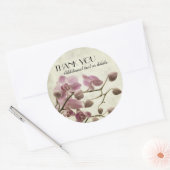 Elegante orchideeën dank u ronde sticker (Envelop)