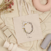 Elegante Orchideeën Floral Monogram O Aangepaste N Tote Bag
