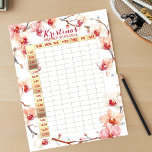 Elegante Orchideeën Praktische Wekelijkse Planner Notitieblok<br><div class="desc">Organiseer uw week met elegantie en stijl! Ons weekschema notitieblok heeft een delicaat bloemmotief met zacht roze en witte orchideeën. De tekst is volledig aanpasbaar aan uw behoeften. Met zuilen voor elke dag en uurrijen van 07:00 tot 12:00 uur is dit notitieblok zowel functioneel als mooi. Perfect voor het plannen...</div>