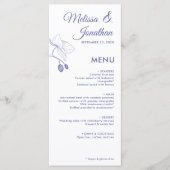 Elegante orchideeën romantische bloemige moderne t menu (Voorkant)