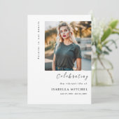 Elegante Orde van de Dienst Uitvaartprogramma Kaart (Staand voorkant)