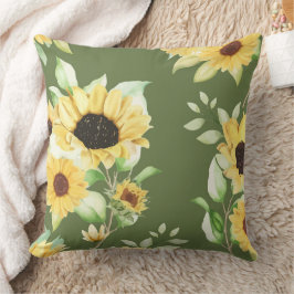 Elegante organische groene vorm kunst voor geschen kussen