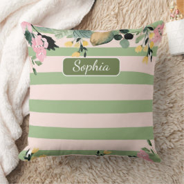 Elegante organische groene vorm kunst voor geschen kussen