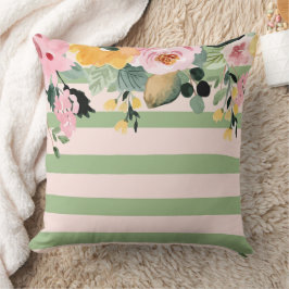 Elegante organische groene vorm kunst voor geschen kussen