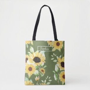 Elegante organische groene vorm kunst voor geschen tote bag
