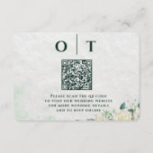 Elegante organische moderne trouwkaart bijpassende informatiekaartje (Voorkant)