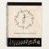 Elegante Orkest Studenten Oefensessie Planner (Voorkant)
