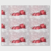 Elegante Ornamenten in de Sneeuwkerfeestdag Cadeaupapier (Vlak)