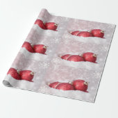 Elegante Ornamenten in de Sneeuwkerfeestdag Cadeaupapier (Uitgerold)