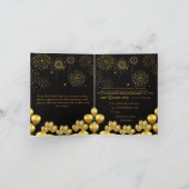 Elegante Oud en Nieuw uitnodigingskaart Feestdagen Kaart (Binnen)