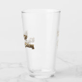 Elegante oude Engelse belettering Happy Thanksgivi Glas (Links)