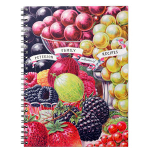 Elegante Oude Fruitige Familierecepten Notitieboek