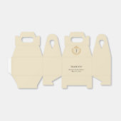 Elegante oude geldkist - Ivoor en gouden bruiloft Bedankdoosjes (Uitgevouwen)