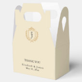 Elegante oude geldkist - Ivoor en gouden bruiloft Bedankdoosjes (Geopend)