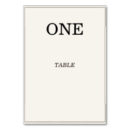 Elegante Oude Rijke Bruiloft Tafel Nummers Kaart