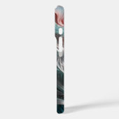 Elegante oude Roos en Emerald Silk Water Typografi Case-Mate iPhone Case (Achterkant / Links)