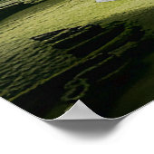 Elegante oude wolkenluchten mysterie kasteel AI Poster (Hoek)