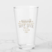 Elegante Oudengelse Lettering Gelukkig Nieuwjaar Glas (Achterkant)