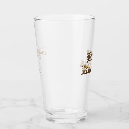 Elegante Oudengelse Lettering Happy Kwanzaa Glas (Rechts)