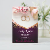 Elegante overlay foto bruiloft uitnodiging | Moder (Staand voorkant)