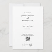 Elegante overlay kalligrafie Save the Date Foto Kaart (Achterkant)