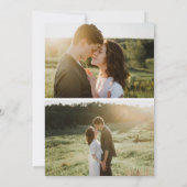 Elegante Overlay Modern Script Typografie 3 Foto Save The Date (Achterkant)