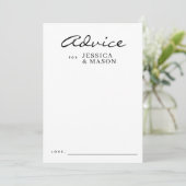 Elegante overlay Moderne bruiloft advies Kaarten (Staand voorkant)