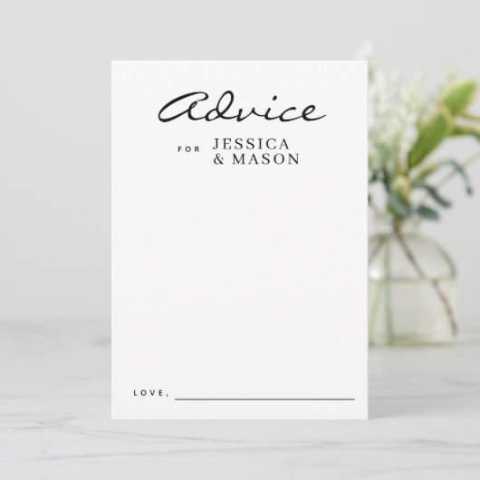Elegante overlay Moderne bruiloft advies Kaarten (Staand voorkant)