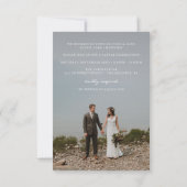 Elegante Overlay Weggelopen Aankondiging Uitnodigi (Achterkant)