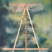 Elegante Oyster Shell Beach Bruiloft Welkom Acryl Bord (Neutraal)