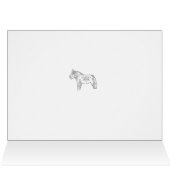 Elegante paarden, blanco binnenin (Binnen Horizontaal (Boven))