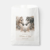 Elegante paarden bruiloft bedankzakje (Voorkant)