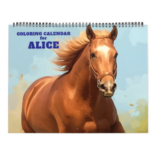 Elegante Paarden Kleurkalender Kalender