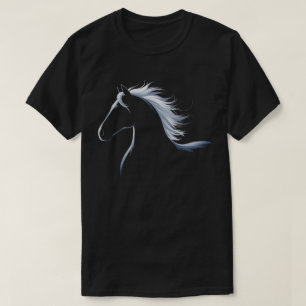 Elegante paarden silhouet grafische kunst ontwerp t-shirt