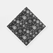 Elegante paardenbloem en kerstboom servet (Hoek)