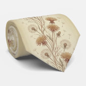 Elegante Paardenbloempluis Stropdas (Opgerold)