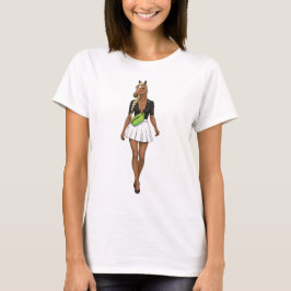Elegante paardendame t-shirt