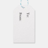 Elegante Paardenkerst Cadeaulabel (Achterkant)