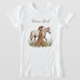 Elegante paardenliefhebber t-shirt