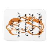 Elegante Paardenmagneet met Poetry Quote Magneet (Horizontaal)