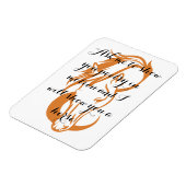 Elegante Paardenmagneet met Poetry Quote Magneet (Linkerzijde)