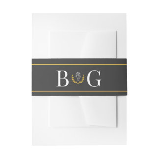 Elegante Paardrijden Huwelijks Buikband Uitnodigingen Wikkel