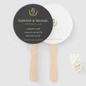 Elegante Paardrijden Huwelijksprogramma Set van 10 Handwaaier (Voorkant en achterkant)