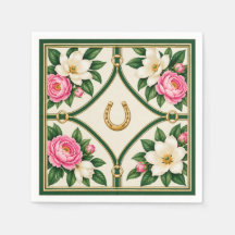Elegante paardrijden Kentucky Derby papieren serve