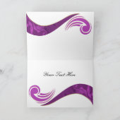 elegante paars bloeien zaken Dank u Kaarten (Binnen)