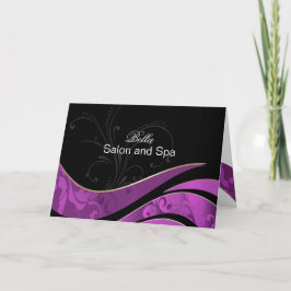 elegante paars bloeien zaken Dank u Kaarten