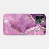 Elegante Paarse Agaat Case-Mate iPhone Case (Achterkant (horizontaal))